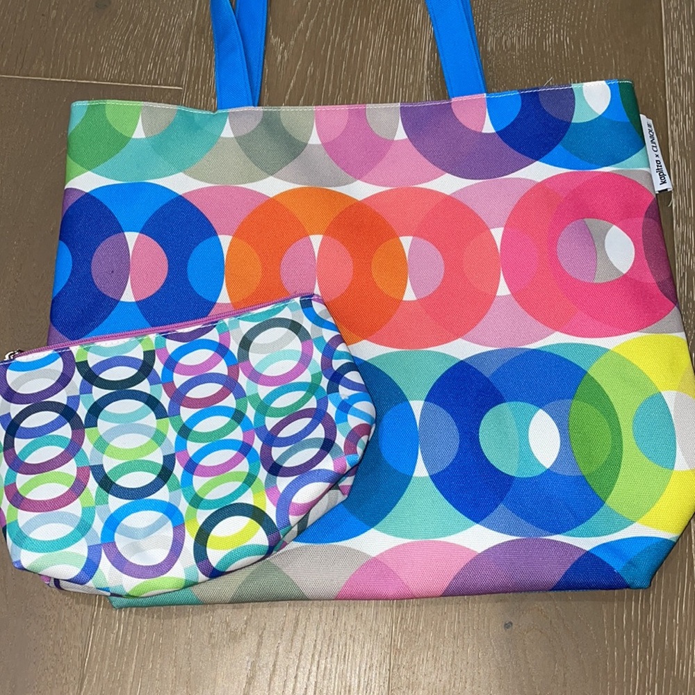 Clinique x Kapitza Beach Tote & travel bag